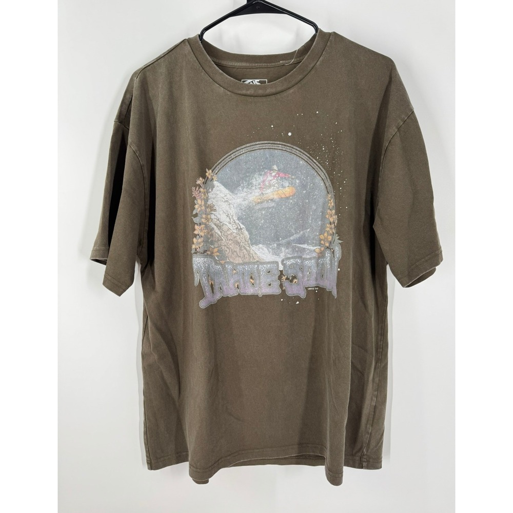 Vans Snow Chutes Graphic T-Shirt Faded Brown Short Sleeve Women Size S NWT - Picture 4 of 9